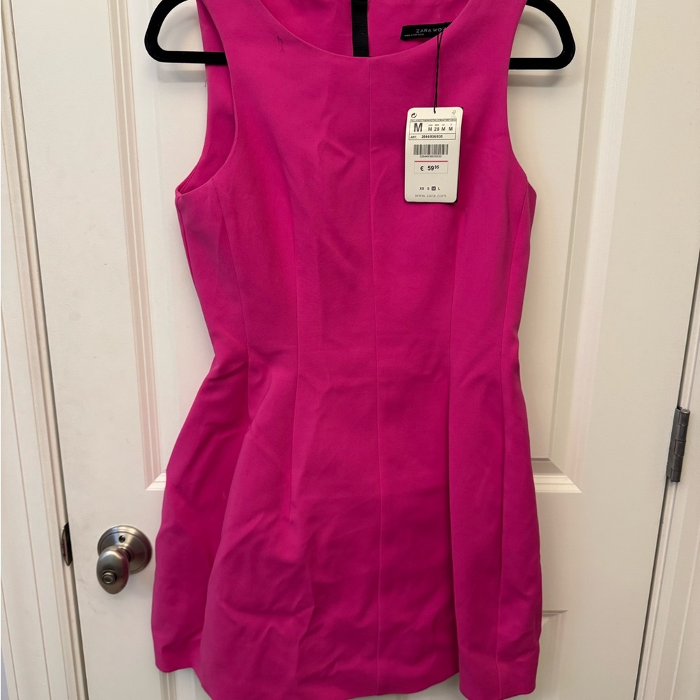 Zara Fuchsia Sleeveless Dress
